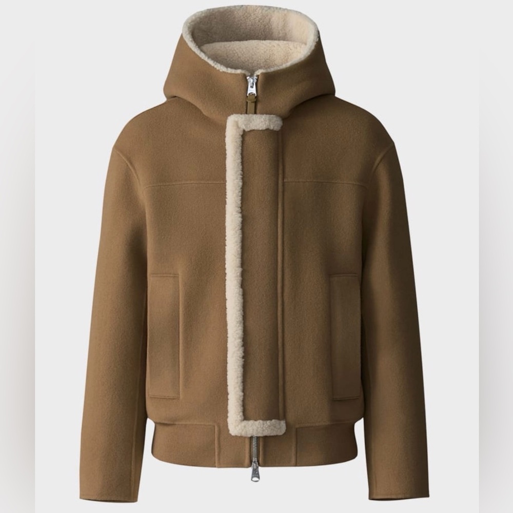 Mackage Heavy Double-Face Wool Hooded Jacket